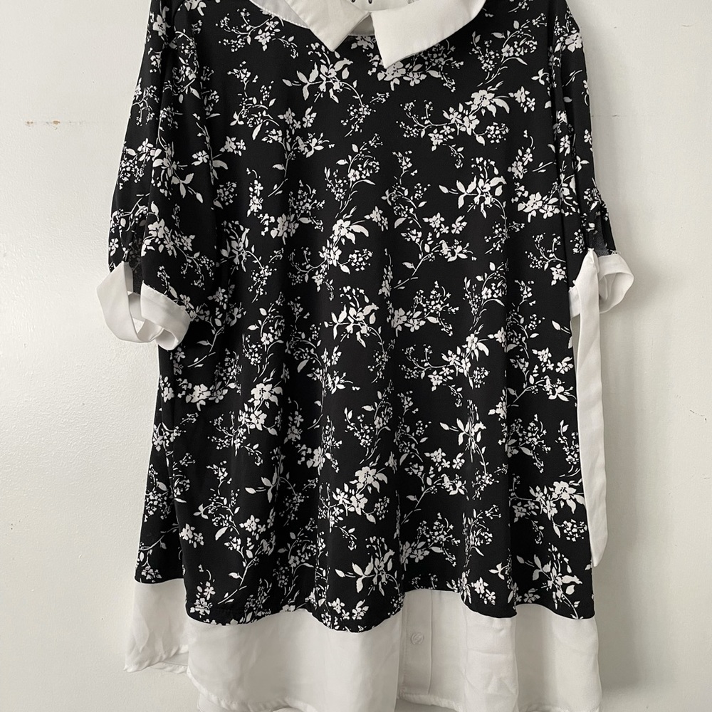 Shirt with flowers